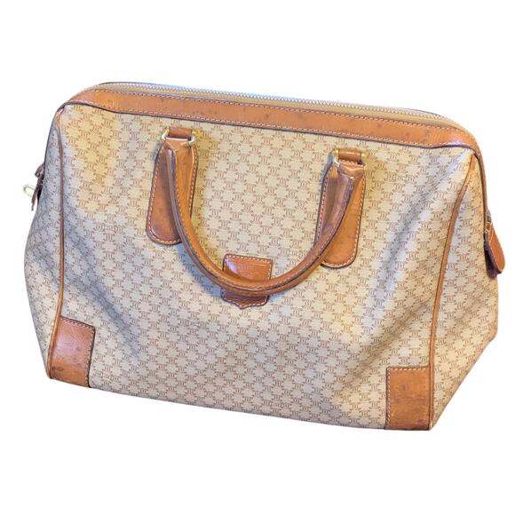 CELINE Triumph Monogram Canvas Boston Bag - Picture 2 of 12